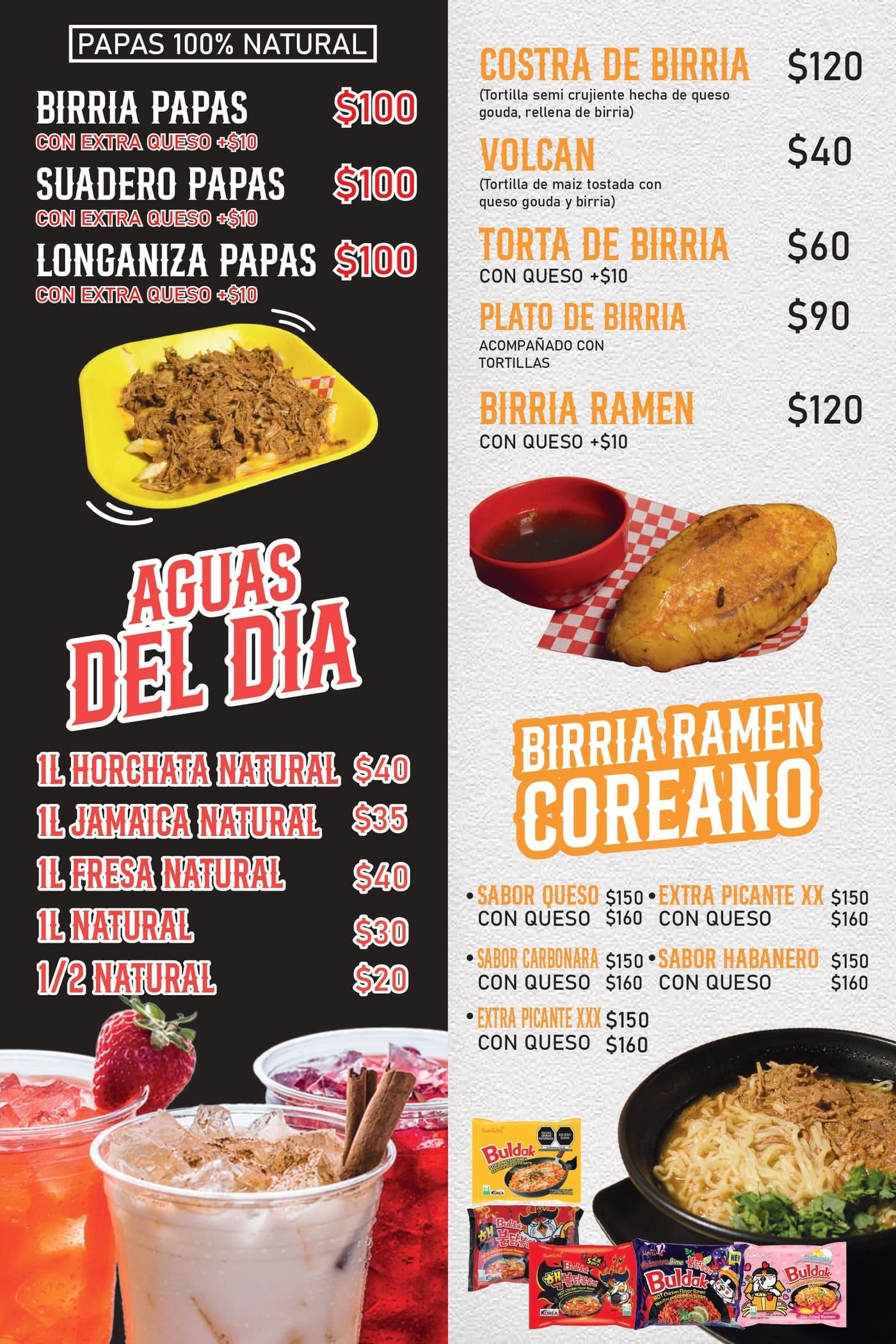 Menú de Birria que sabrosa, página 3